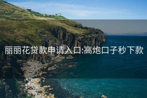 丽丽花贷款申请入口:高炮口子秒下款