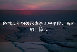 叙武装组织残忍虐杀无辜平民，画面触目惊心