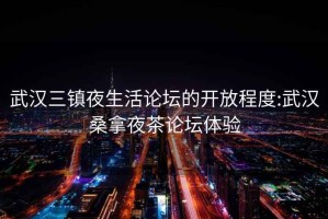 武汉三镇夜生活论坛的开放程度:武汉桑拿夜茶论坛体验