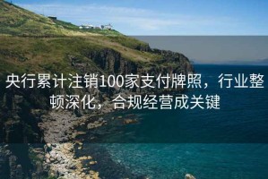 央行累计注销100家支付牌照，行业整顿深化，合规经营成关键