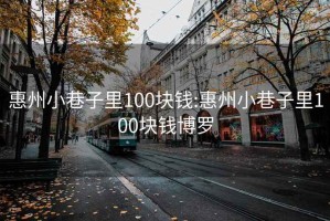 惠州小巷子里100块钱:惠州小巷子里100块钱博罗