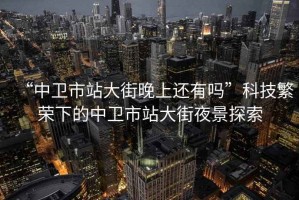 “中卫市站大街晚上还有吗”科技繁荣下的中卫市站大街夜景探索