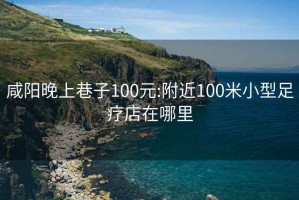 咸阳晚上巷子100元:附近100米小型足疗店在哪里