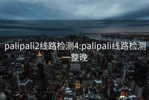 palipali2线路检测4:palipali线路检测一整晚