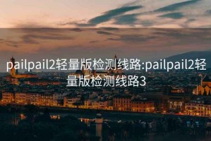 pailpail2轻量版检测线路:pailpail2轻量版检测线路3