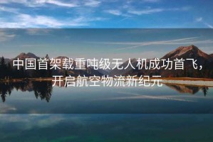 中国首架载重吨级无人机成功首飞，开启航空物流新纪元