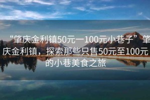 “肇庆金利镇50元一100元小巷子”肇庆金利镇，探索那些只售50元至100元的小巷美食之旅