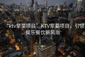 “ktv荤菜项目”KTV荤菜项目，引领娱乐餐饮新风尚