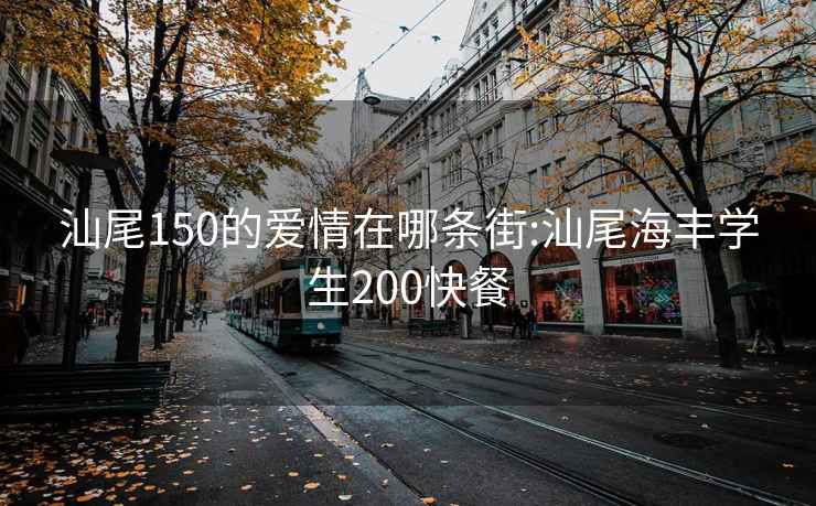 汕尾150的爱情在哪条街:汕尾海丰学生200快餐