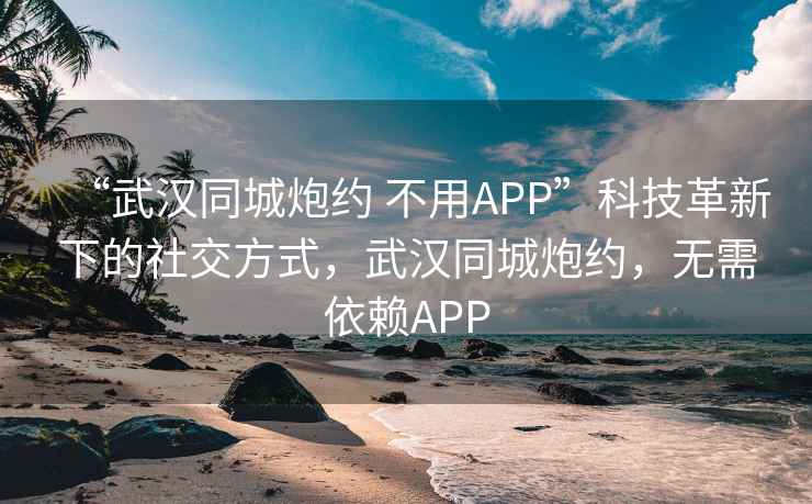 “武汉同城炮约 不用APP”科技革新下的社交方式，武汉同城炮约，无需依赖APP