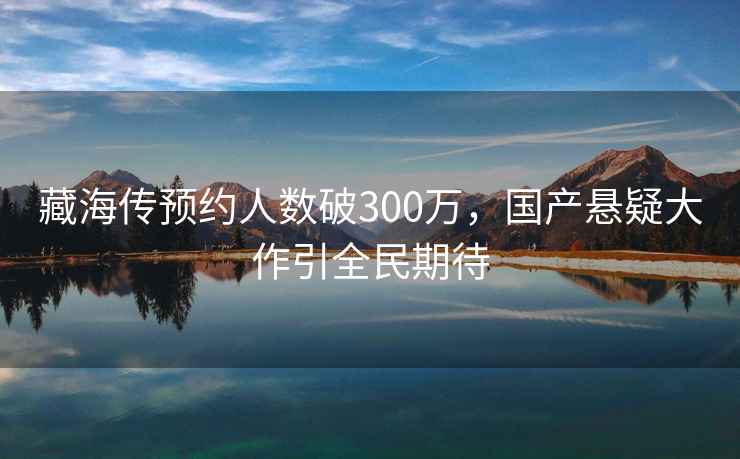 藏海传预约人数破300万，国产悬疑大作引全民期待