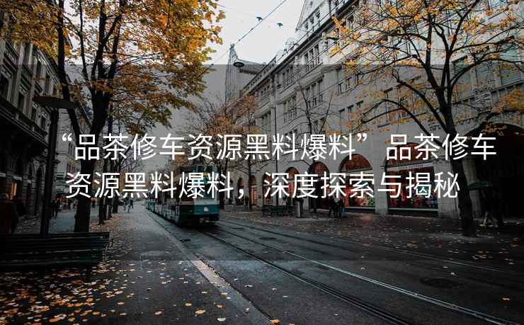 “品茶修车资源黑料爆料”品茶修车资源黑料爆料，深度探索与揭秘